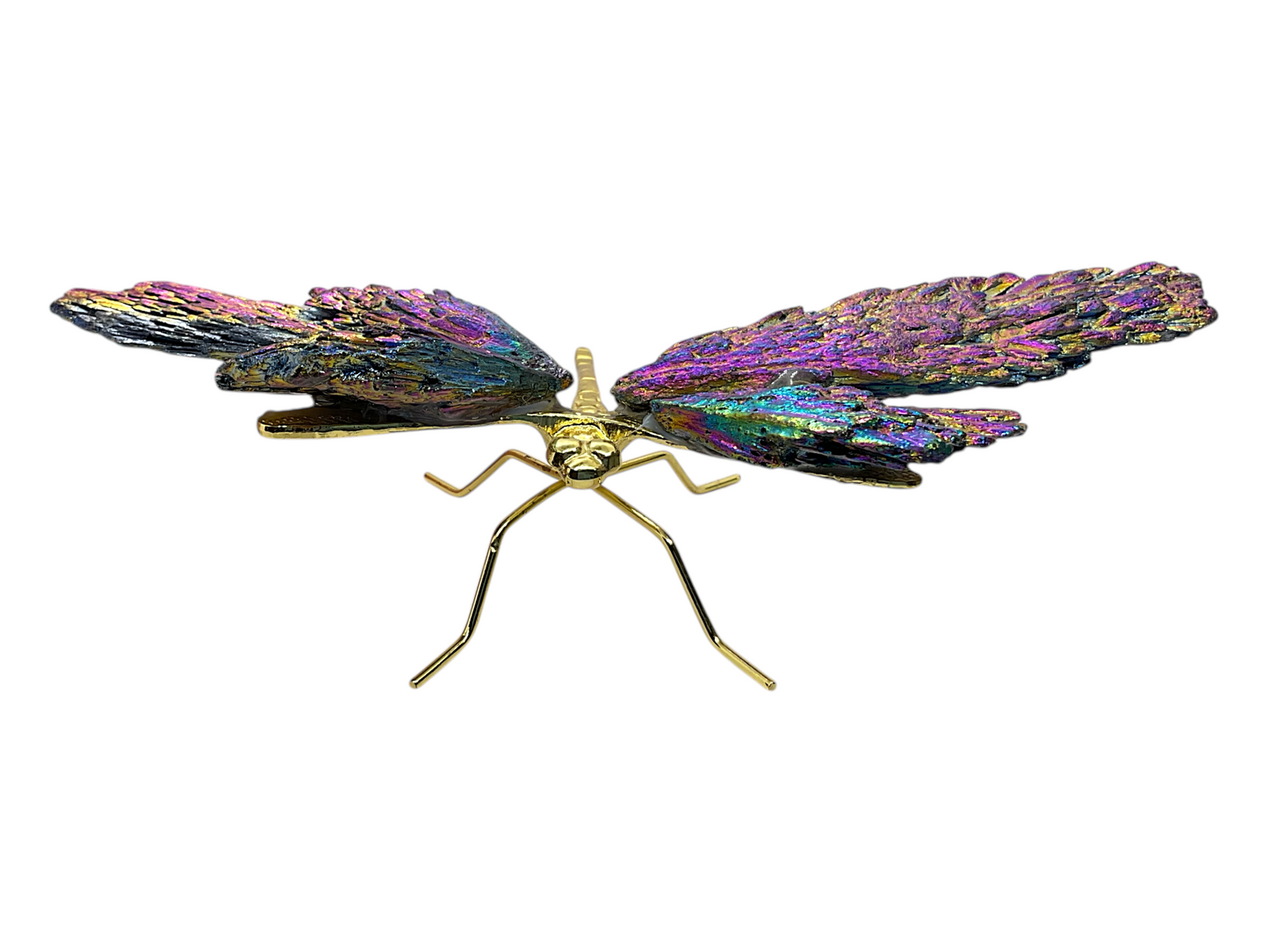 Turmalin Aura Libelle I Dekoration I 129gr. I 17x9x4cm I Sammlerstück I Unikat-Masterpiece Nr. 1672 I Brasilien