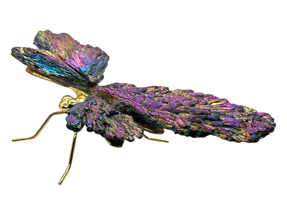 Turmalin Aura Libelle I Dekoration I 129gr. I 17x9x4cm I Sammlerstück I Unikat-Masterpiece Nr. 1672 I Brasilien