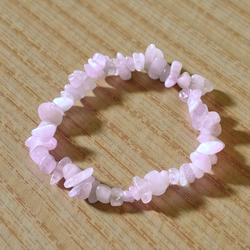 Echtes Kunzit Splitteramband I angenehm zu tragen I Der Herz- und Seelenstein I 18 cm I Madagaskar