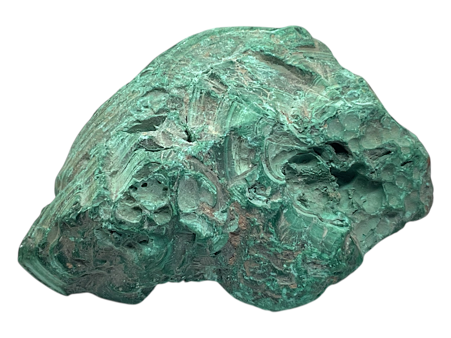 Malachit Rohstein I Edelstein I 224gr. I 7x5x4cm I Sammlerstück I Unikat-Masterpiece 1675 I Afrika-Kongo