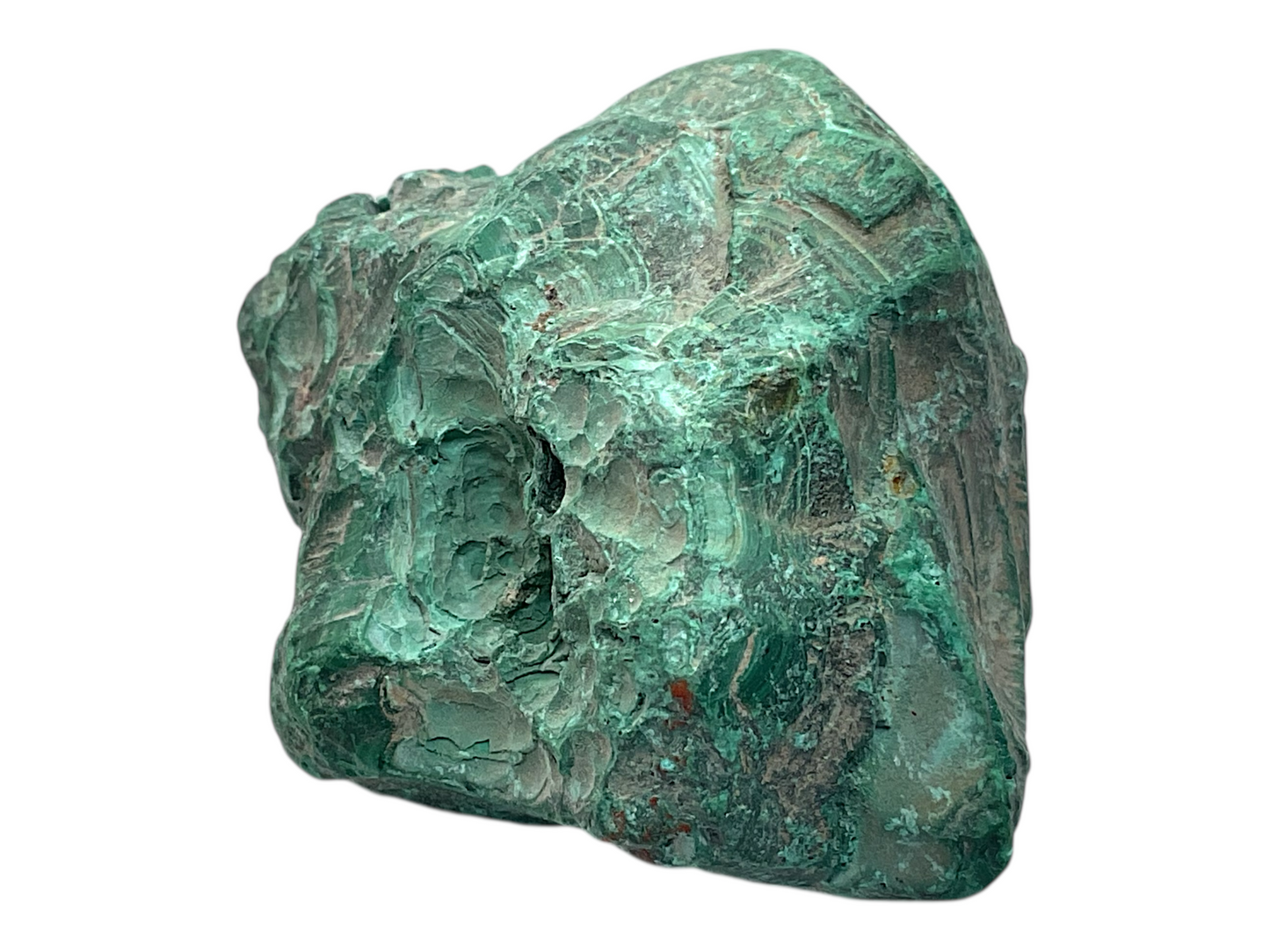 Malachit Rohstein I Edelstein I 224gr. I 7x5x4cm I Sammlerstück I Unikat-Masterpiece 1675 I Afrika-Kongo