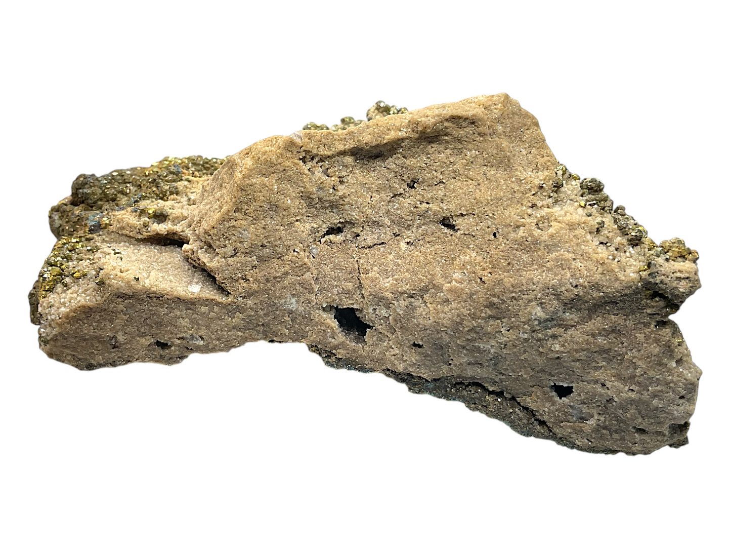 Pyrit auf Muttergestein I 428gr I 12x8x5cm I Unikat-Masterpiece 1676 I Sammlerstück I USA-Iowa, Buffalo