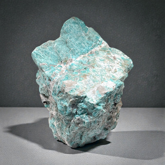 Amazonit Rohstein I Edelstein I 1268gr. I 10x10x12cm I Sammlerstück I Unikat-Masterpiece 1677 I Brasilien