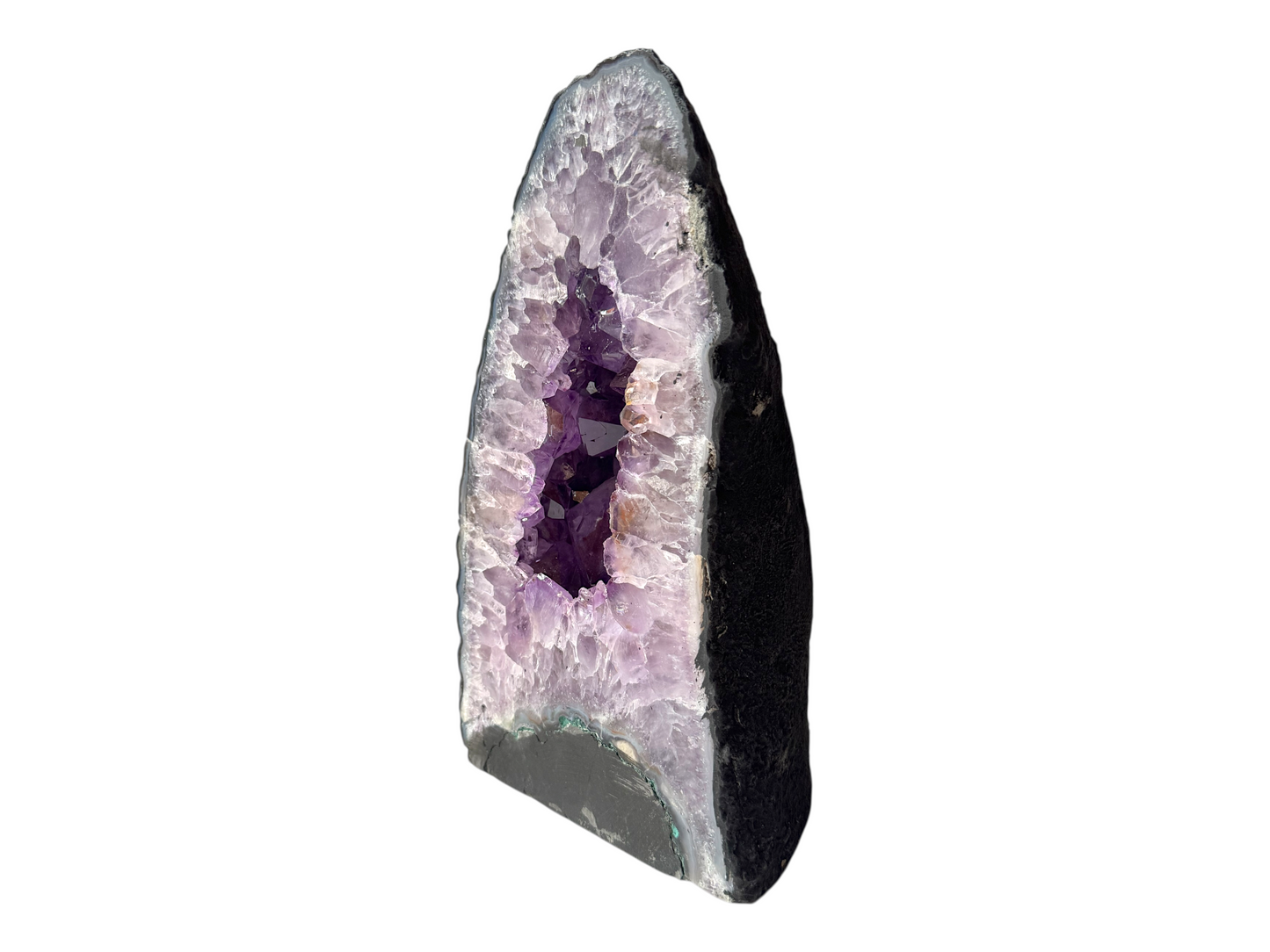Amethyst Druse mit phantastischen Kristallen I 6,40 KG I 15x11x28cm I Blickfang I Sammlerstück I Unikat-Masterpiece 1472 I Brasilien