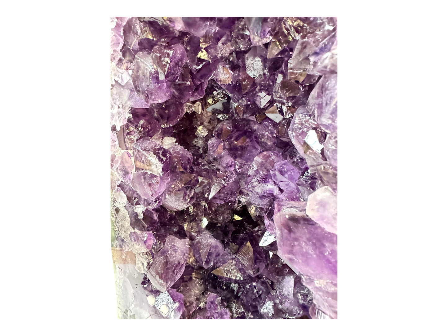 XL Amethyst Druse mit phantastischen Kristallen I 15,7 KG I 21x11x48cm I Blickfang I Unikat-Masterpiece 1680 I Sammlerstück I Brasilien