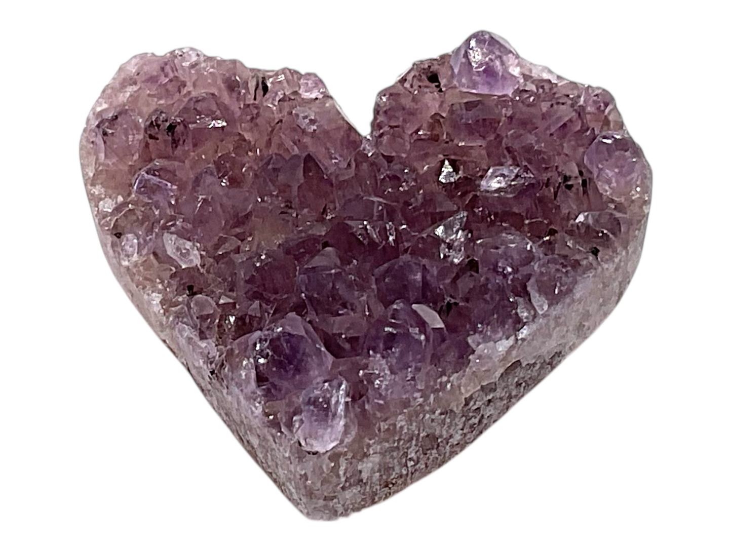 Amethyst Herz I Rohstein Cluster Druse I starker Heilstein I ca. 20 gr. I ca. 3-4 cm I Handarbeit I Herzgeschenk I Liebesgeschenk I Brasilien