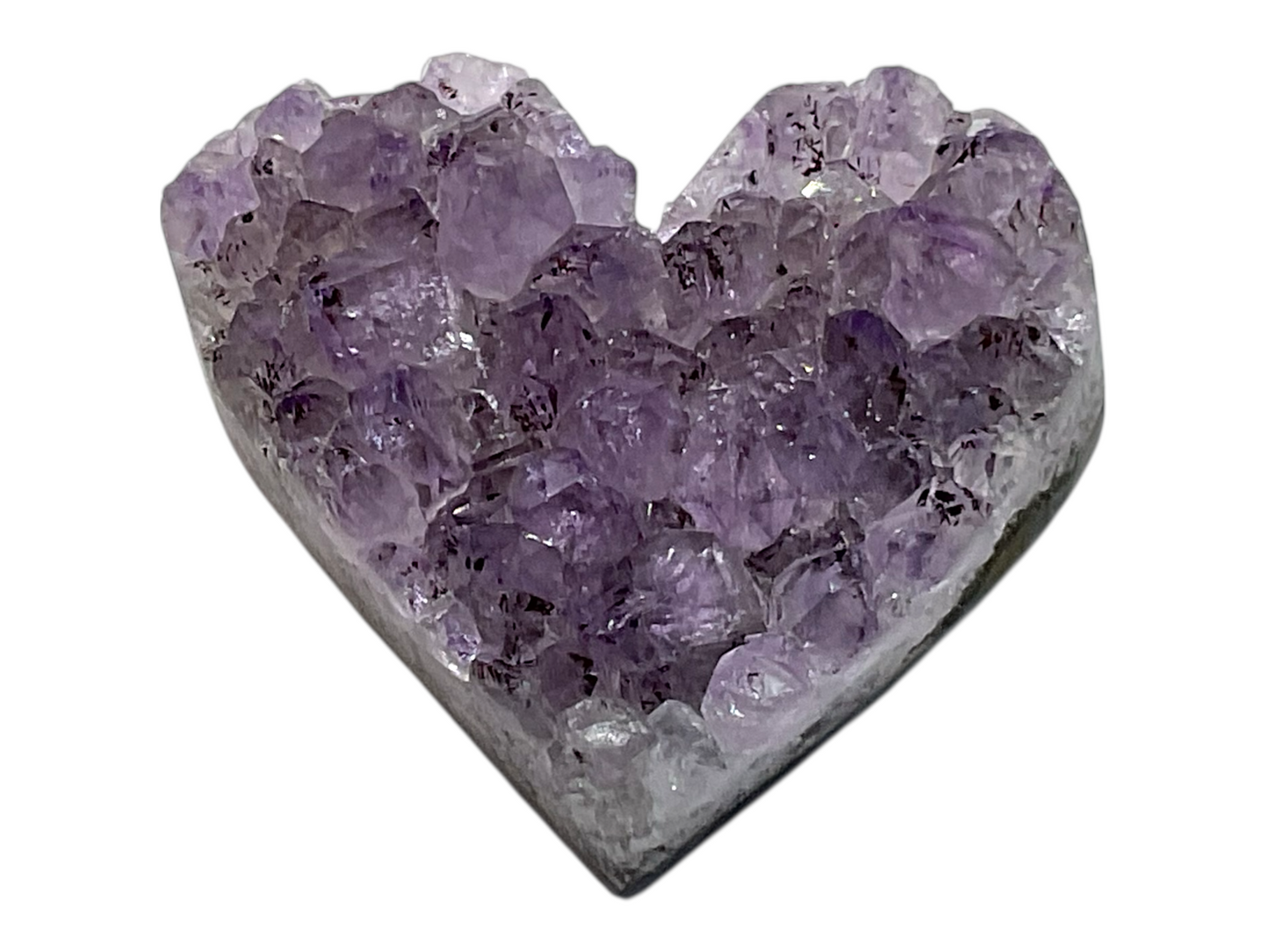 Amethyst Herz I Rohstein Cluster Druse I starker Heilstein I ca. 20 gr. I ca. 3-4 cm I Handarbeit I Herzgeschenk I Liebesgeschenk I Brasilien