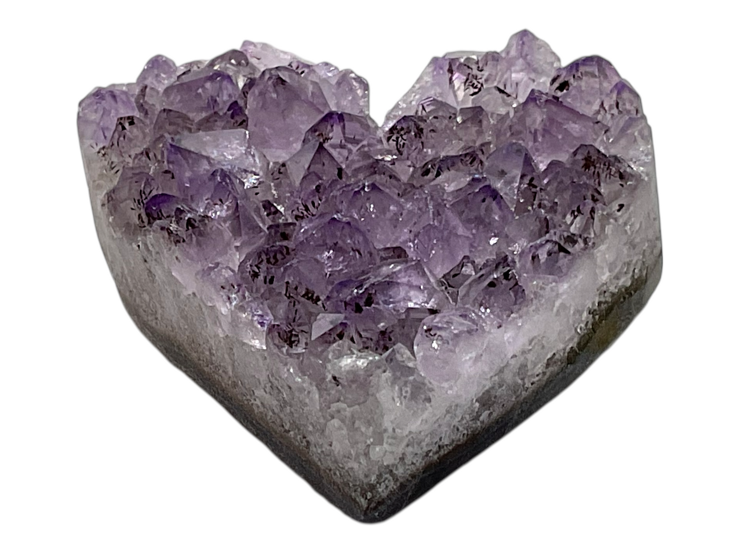 Amethyst Herz I Rohstein Cluster Druse I starker Heilstein I ca. 20 gr. I ca. 3-4 cm I Handarbeit I Herzgeschenk I Liebesgeschenk I Brasilien