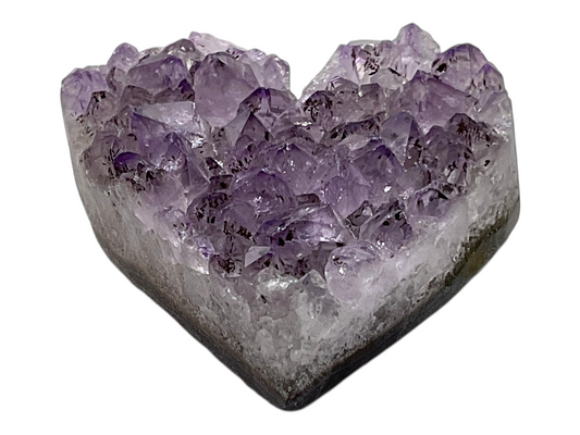 Amethyst Herz I Rohstein Cluster Druse I starker Heilstein I ca. 20 gr. I ca. 3-4 cm I Handarbeit I Herzgeschenk I Liebesgeschenk I Brasilien