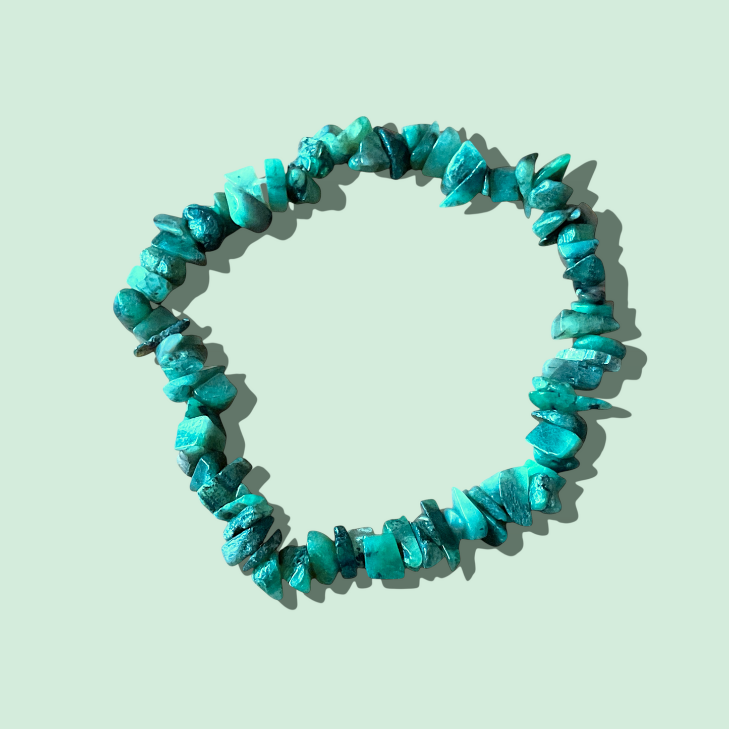 Echtes Smaragd Splitteramband I Stein der Liebe, Harmonie und Erneuerung I 18 cm I Handmade I Brasilien