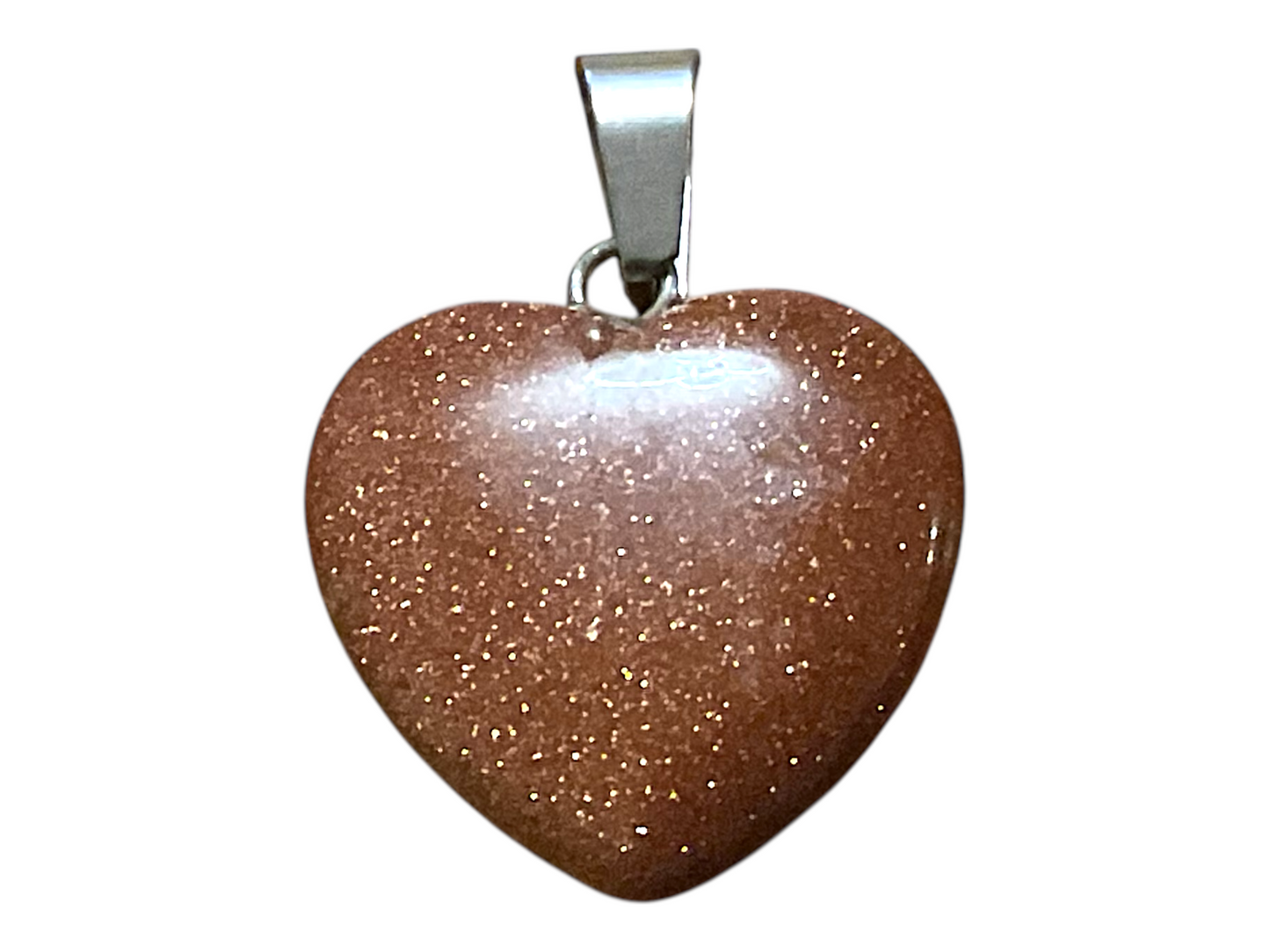 Edelsteinherz Anhänger mit Silberöse I 29 Varianten I 20x20mm I ca. 5 gr. I Chakrastein | Heilstein