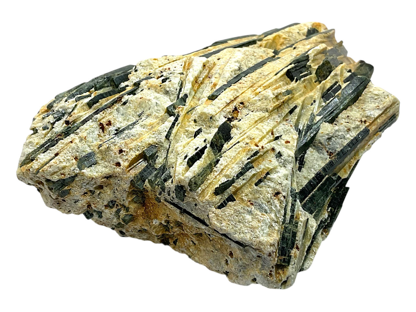 Turmalin in Glimmer (Muscovit) Kristall I Edelstein I 237gr. I 9x7x3cm I Sammlerstück I Unikat-Masterpiece Nr. 1669 I Brasilien (Minas Gerais)