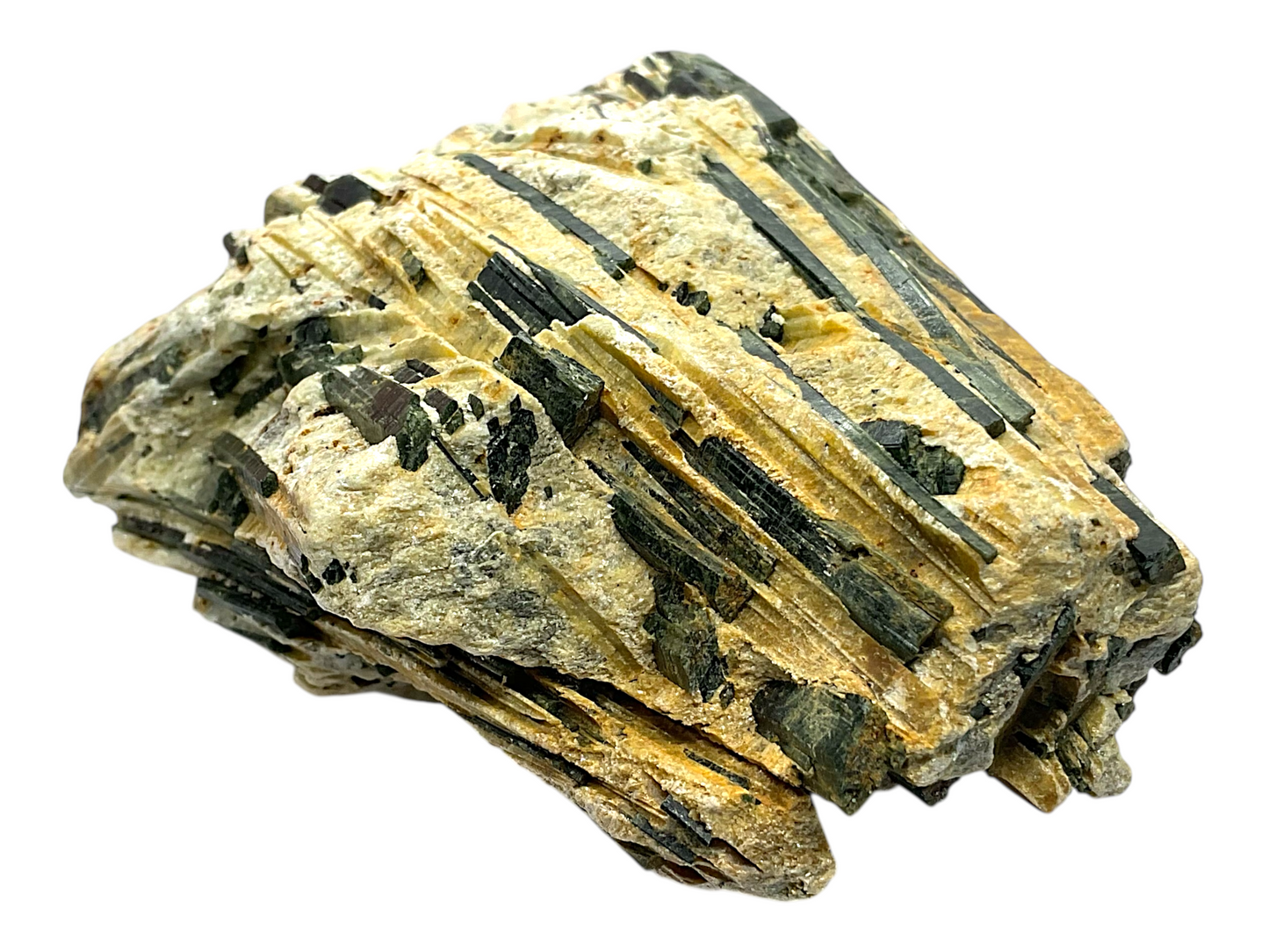 Turmalin in Glimmer (Muscovit) Kristall I Edelstein I 237gr. I 9x7x3cm I Sammlerstück I Unikat-Masterpiece Nr. 1669 I Brasilien (Minas Gerais)