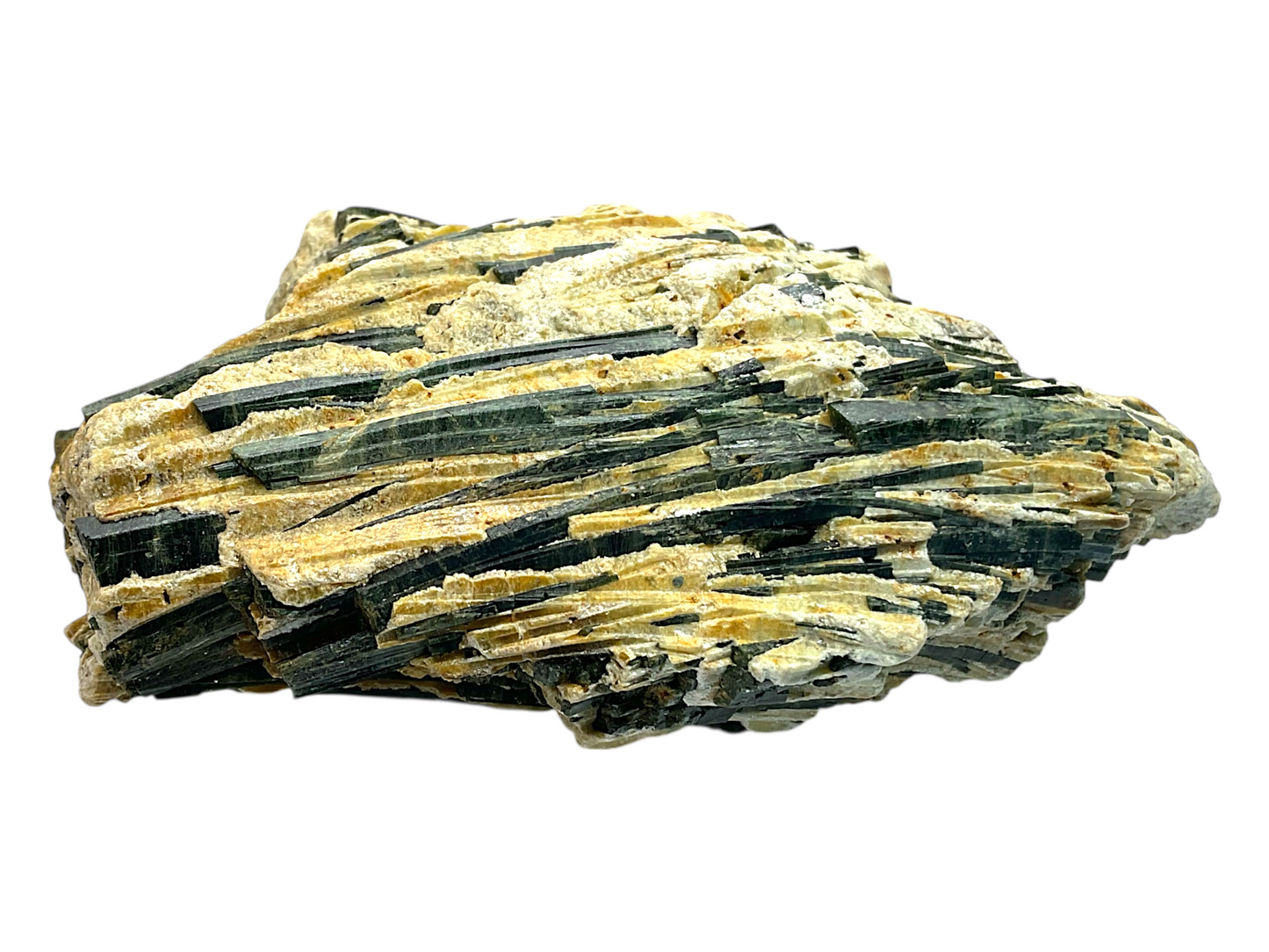 Turmalin in Glimmer (Muscovit) Kristall I Edelstein I 237gr. I 9x7x3cm I Sammlerstück I Unikat-Masterpiece Nr. 1669 I Brasilien (Minas Gerais)