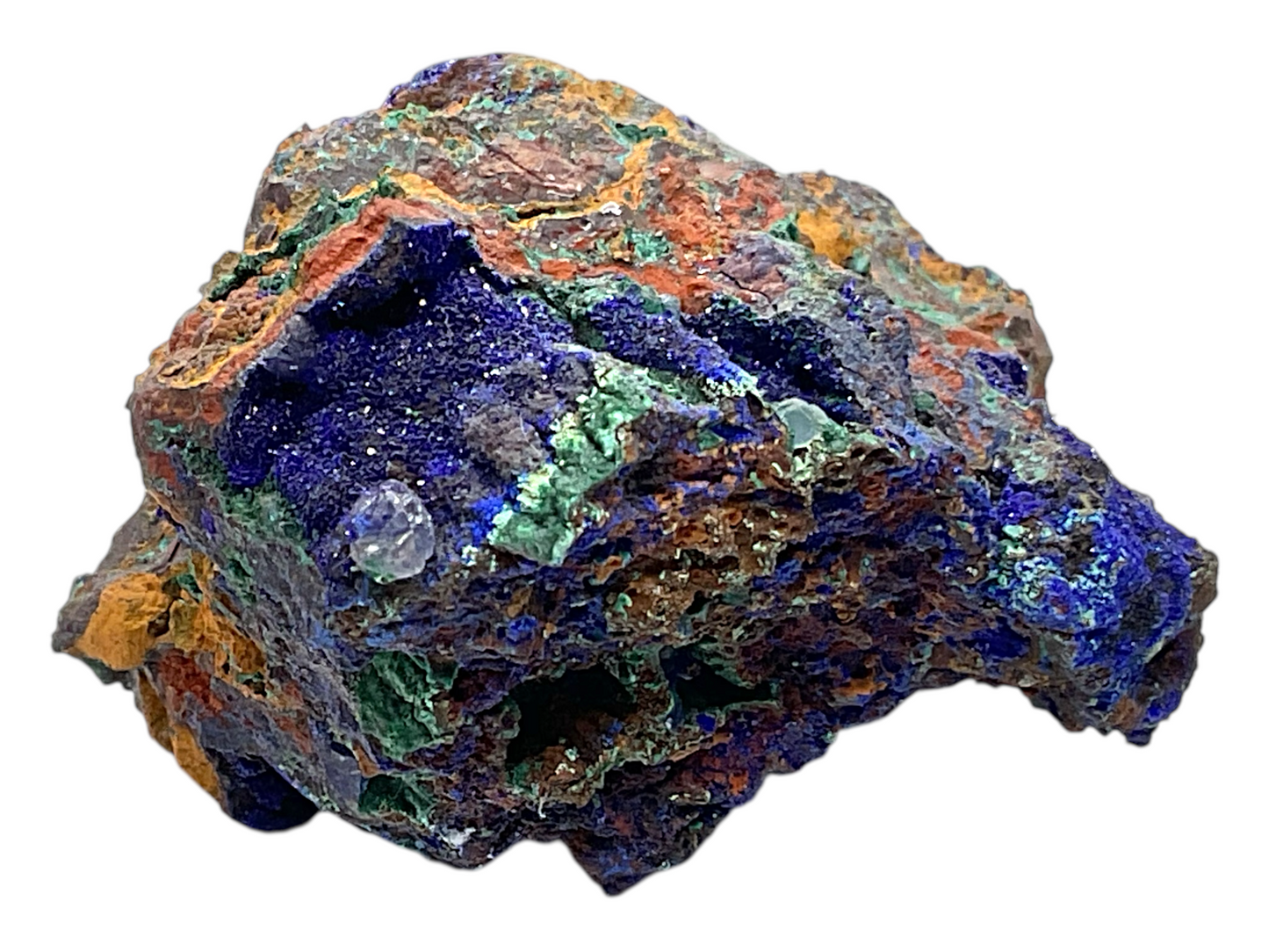 Azurit-Malachit Rohstein I Edelstein I Stufe I 133gr. I 7x5x4,5cm I Sammlerstück I Unikat-Masterpiece S3016 I Griechenland-Laurion