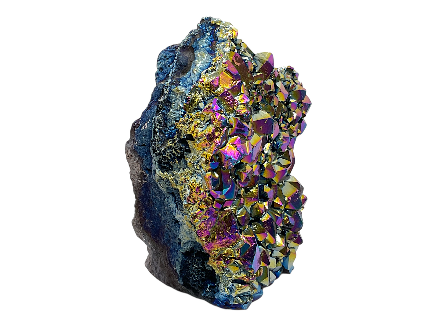 Bergkristall Aura Stufe I Aqua Aura I Quarz Aura I 433gr. I 10x7x5cm I Unikat-Masterpiece 1612 I Sammlerstück I Brasilien