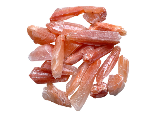 Korallencalcit Rohsteine I farbintensiv I je 2-5 cm I 300gr. I Heilstein I Wasserstein I Dekoration I Mexiko