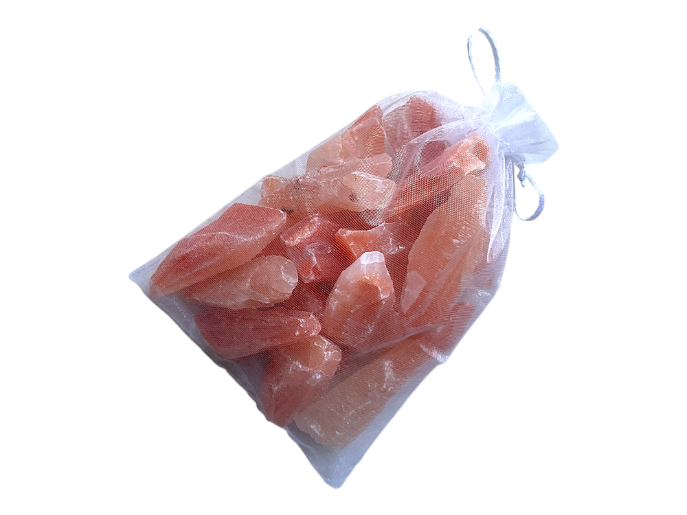 Korallencalcit Rohsteine I farbintensiv I je 2-5 cm I 300gr. I Heilstein I Wasserstein I Dekoration I Mexiko