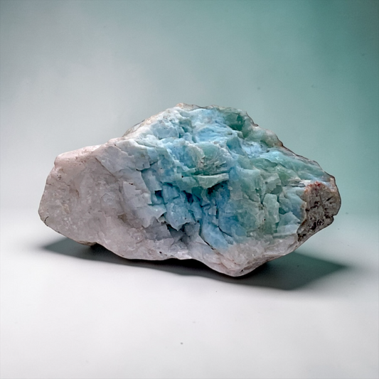 Larimar Rohstein I Edelstein I prächtig und selten I naturbelassen und unbehandelt I 40x25x20mm I 33gr. I Unikat-Masterpiece 1560 I Sammlerstück I Dominikanische Republik