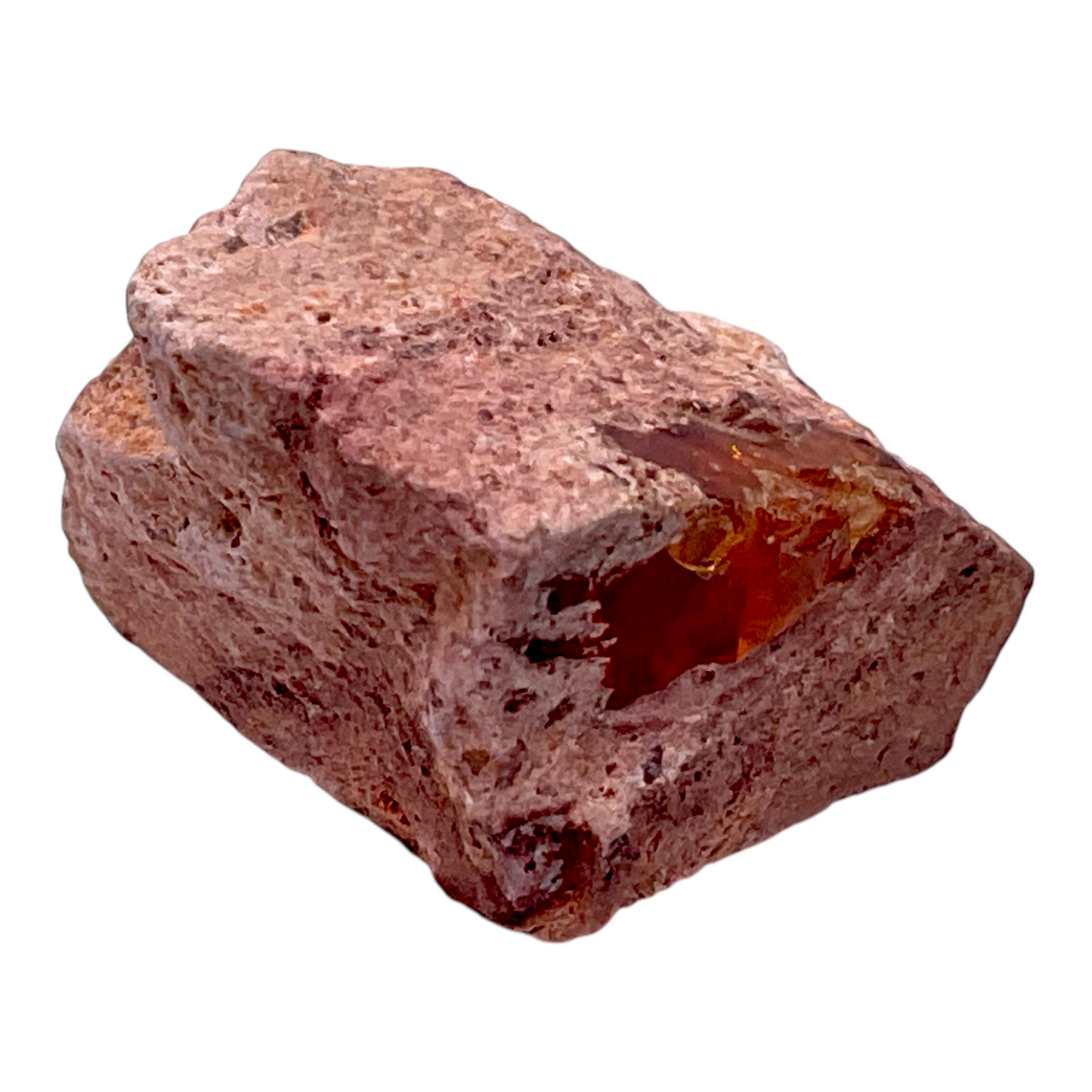 Feueropal Edelstein Rohstein I Mexican Fire Opal I 16gr. I 35x25x20mm I Unikat-Masterpiece 1584 I Sammlerstück I Mexiko