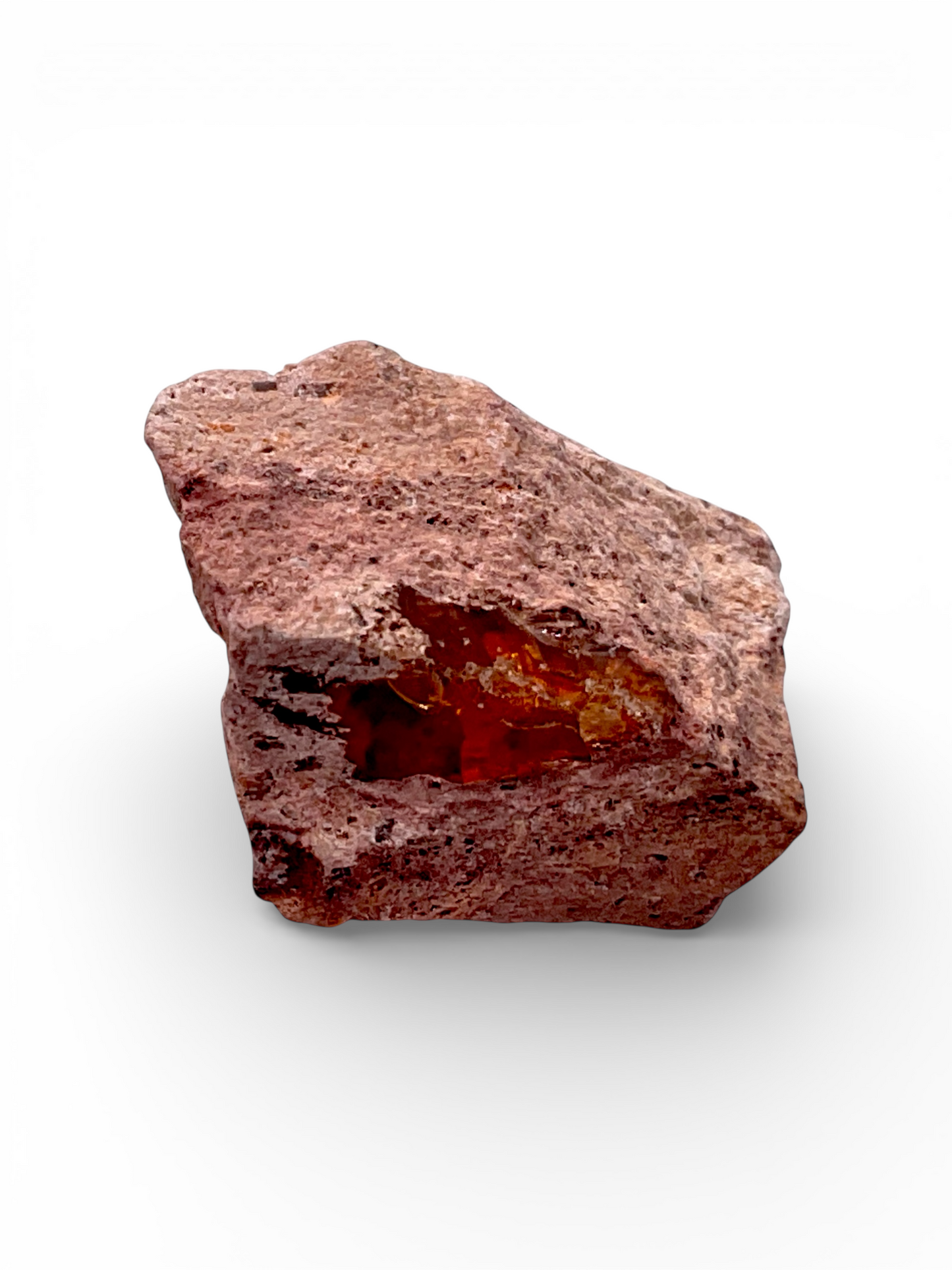 Feueropal Edelstein Rohstein I Mexican Fire Opal I 16gr. I 35x25x20mm I Unikat-Masterpiece 1584 I Sammlerstück I Mexiko