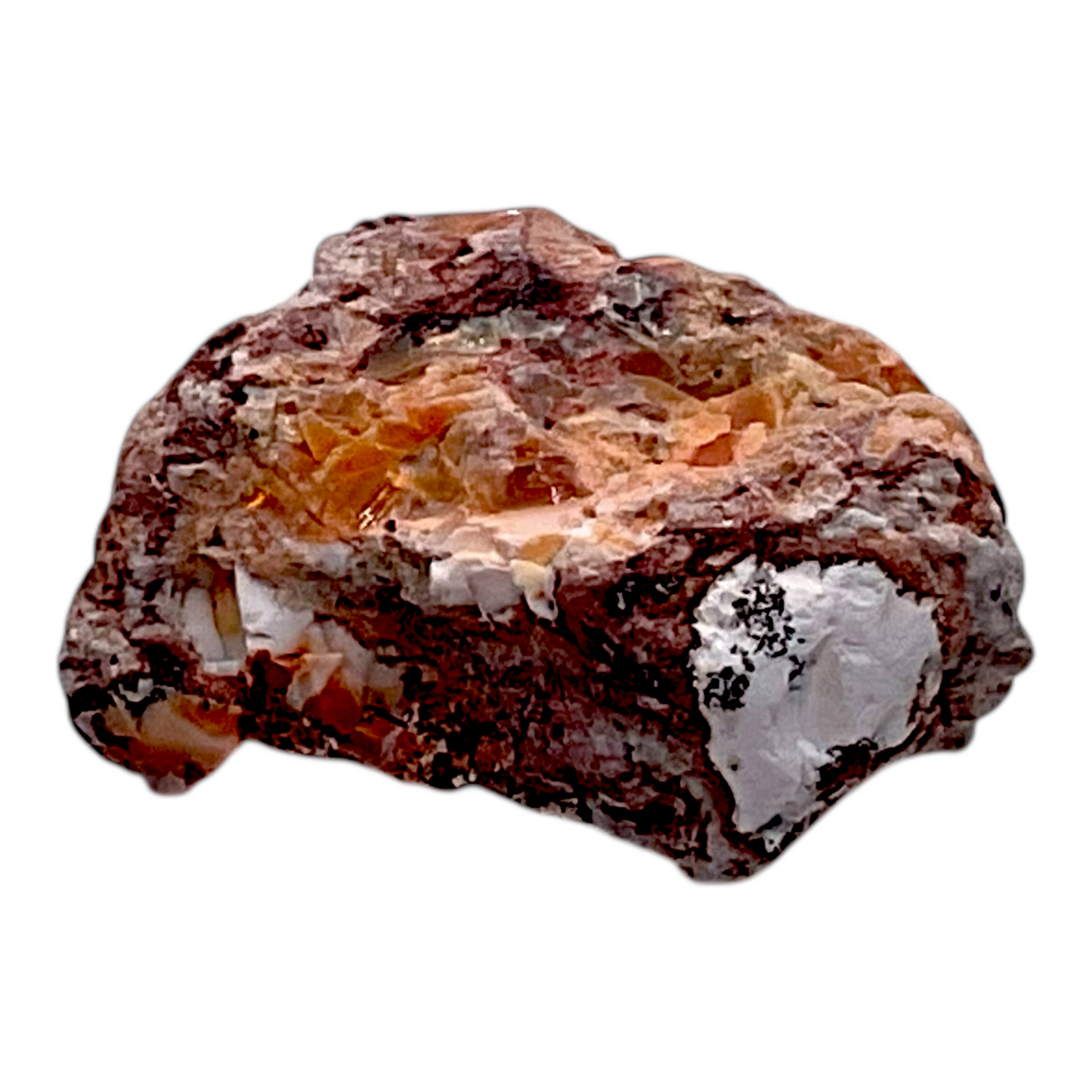 Feueropal Edelstein I Rohstein I Edelopal I Mexican Fire Opal I 8gr. I 30x20x10mm I Unikat-Masterpiece 1670 I Sammlerstück I Mexiko