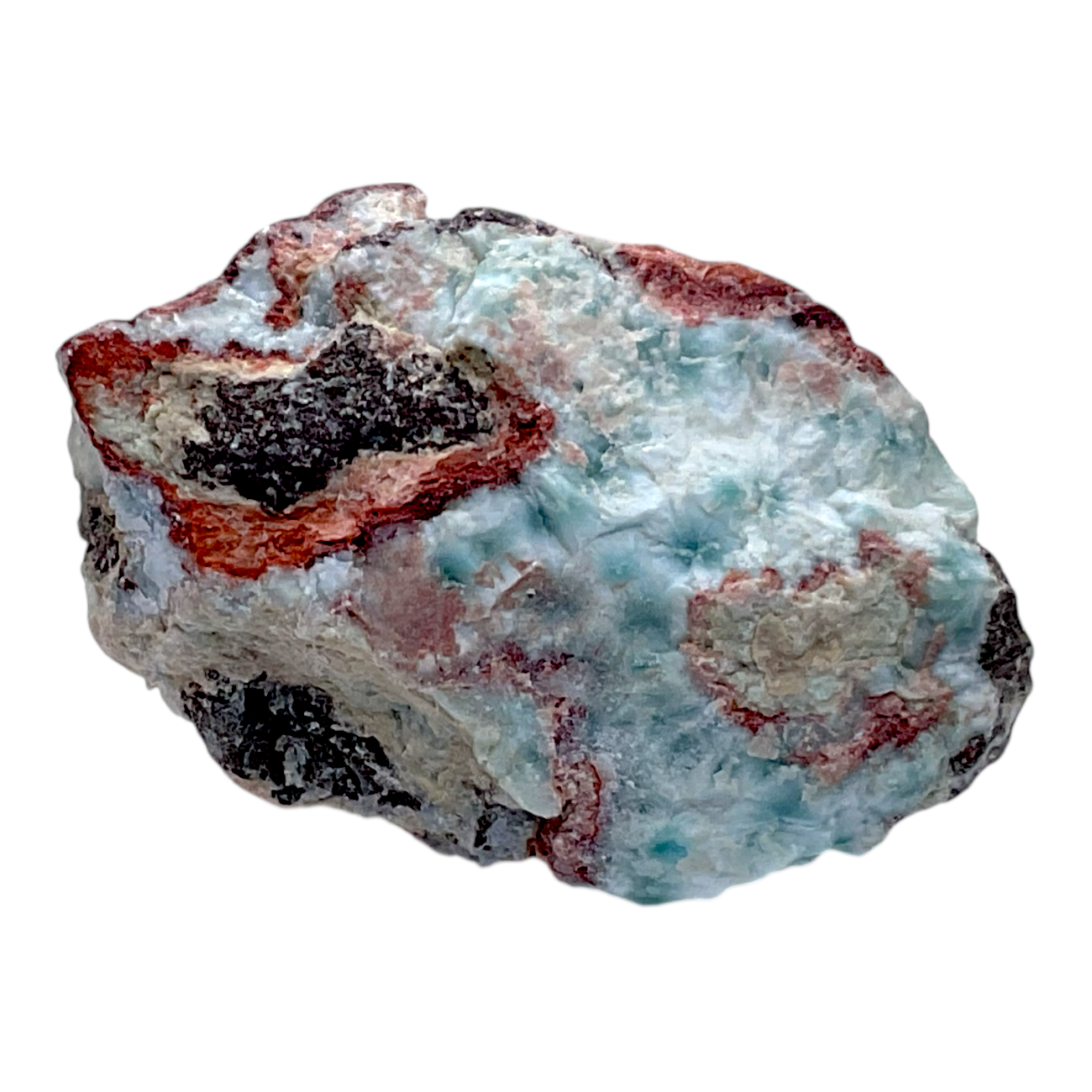 Larimar Rohstein I Edelstein I prächtig und selten I naturbelassen und unbehandelt I 50x30x20mm I 36gr. I Unikat-Masterpiece 1562 I Sammlerstück I Dominikanische Republik