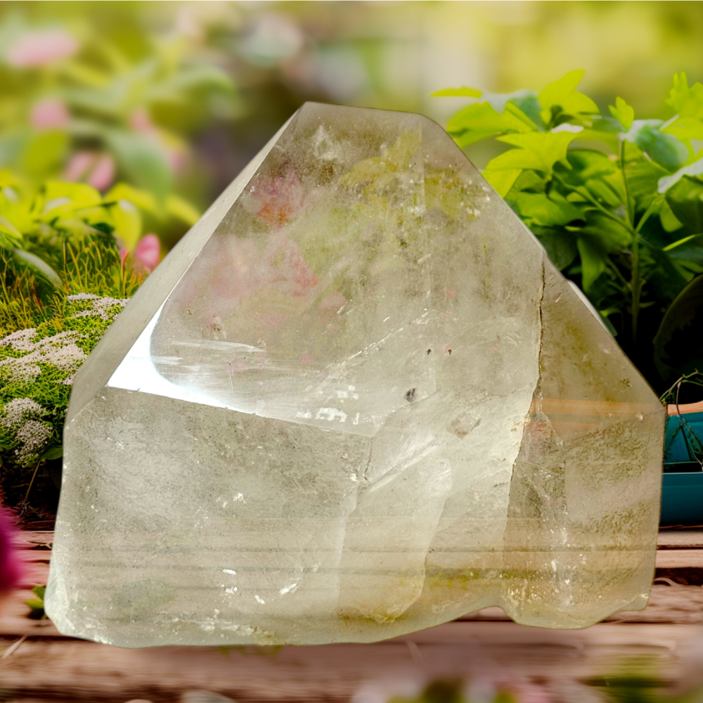 XXL Bergkristall Naturspitze I Cluster I Edelstein I Heilstein I 5,1 kg I 20x12x18cm I Unikat-Masterpiece 1682 I Sammlerstück I Museumsstück I Brasilien