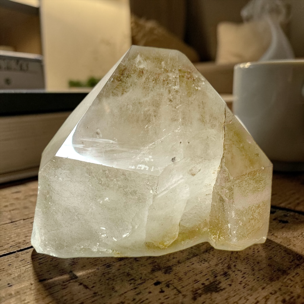 XXL Bergkristall Naturspitze I Cluster I Edelstein I Heilstein I 5,1 kg I 20x12x18cm I Unikat-Masterpiece 1682 I Sammlerstück I Museumsstück I Brasilien