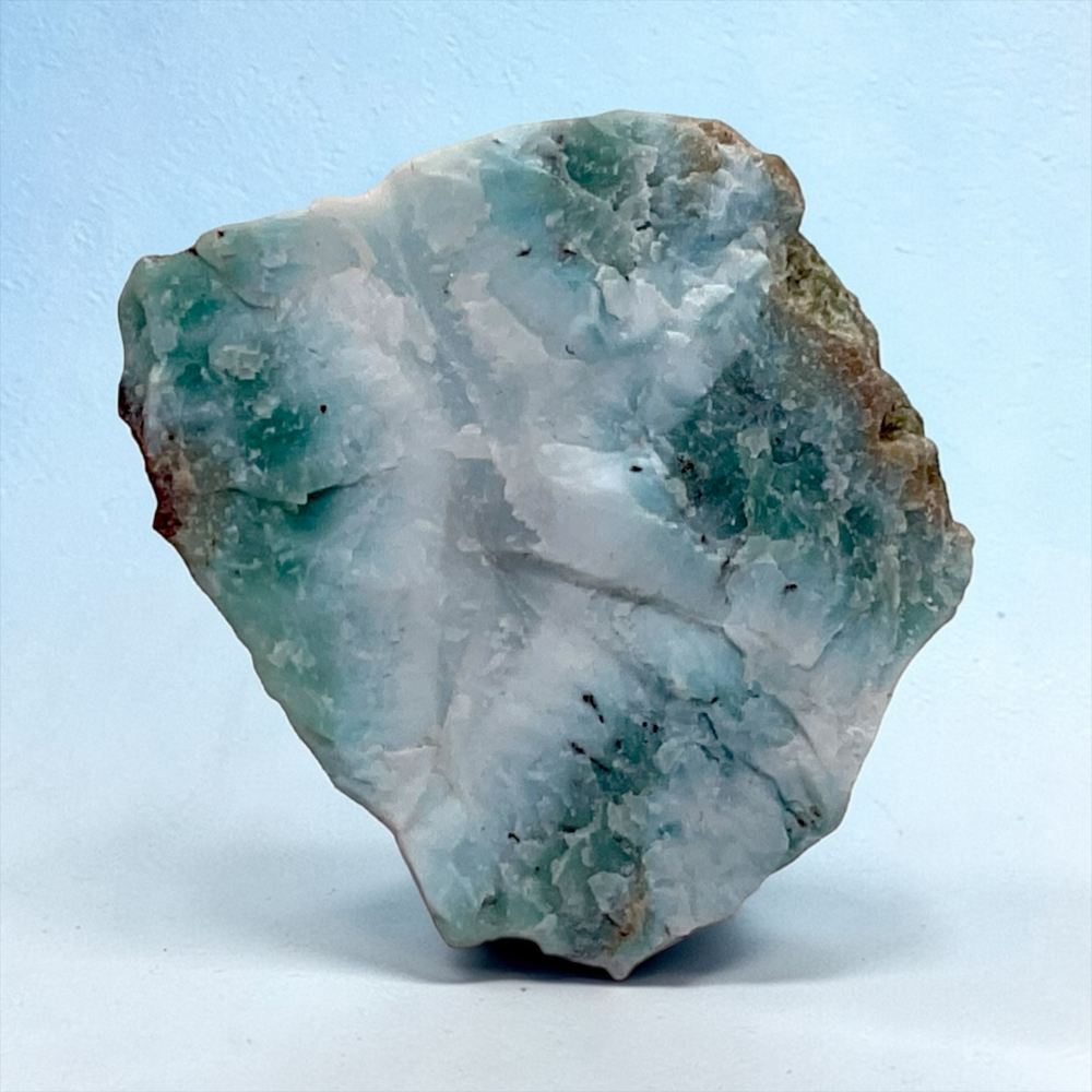 Larimar Rohstein I Edelstein I prächtig und selten I naturbelassen und unbehandelt I 40x40x5mm I 18gr. I Unikat-Masterpiece 1562 I Sammlerstück I Dominikanische Republik