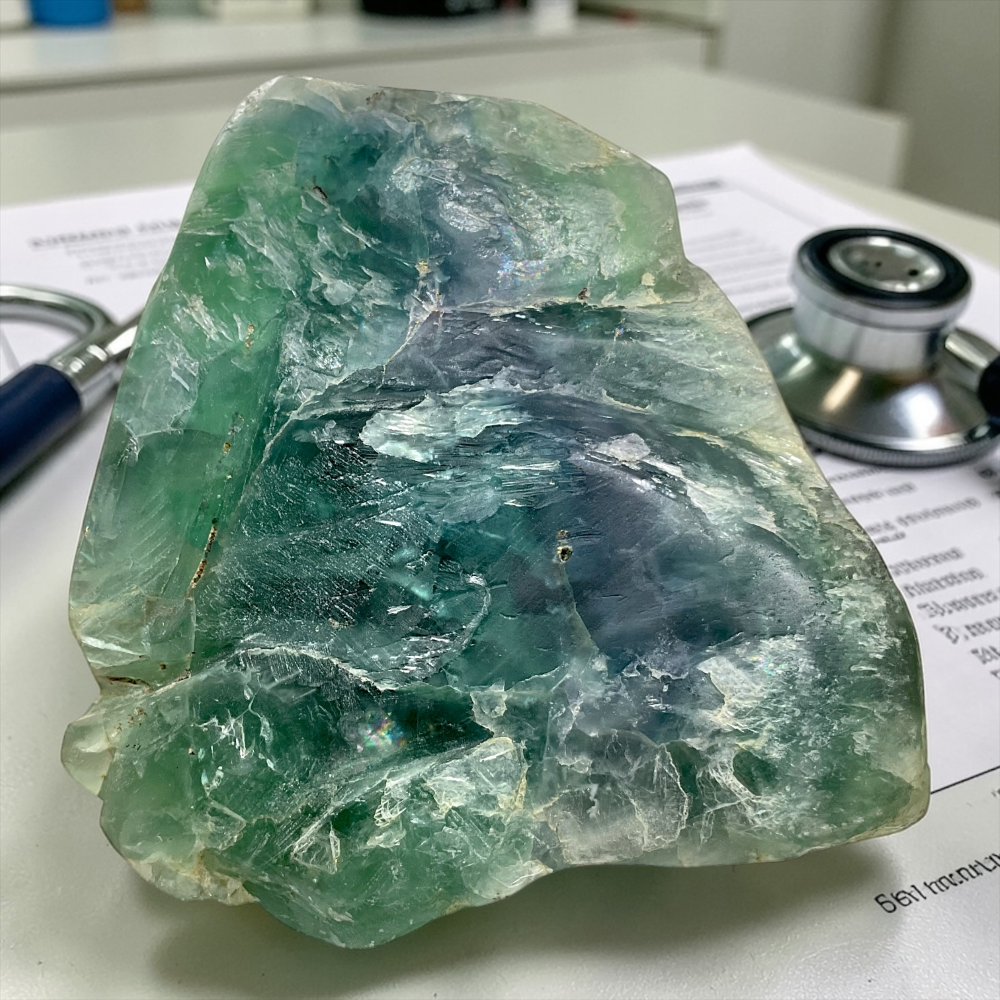 XL grüner Fluorit Brocken I Edelstein I Heilstein I 2763gr. I 14x11x15cm I Unikat-Masterpiece 1686 I Sammlerstück I AAA-Qualität I Mexiko