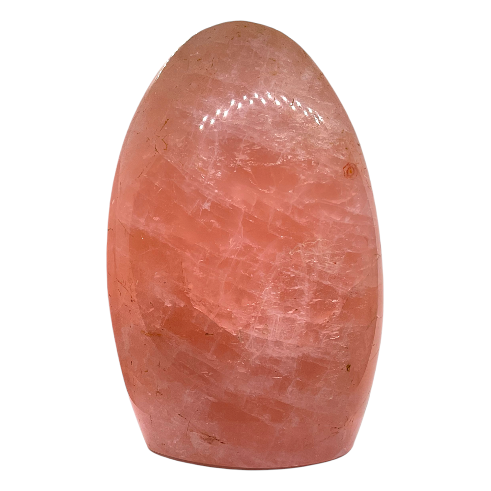 Rosenquarz Freeform I Edelsteinskulptur I 1074gr. I 9x5x14cm I Unikat-Masterpiece 1520 I Sammlerstück I Madagaskar