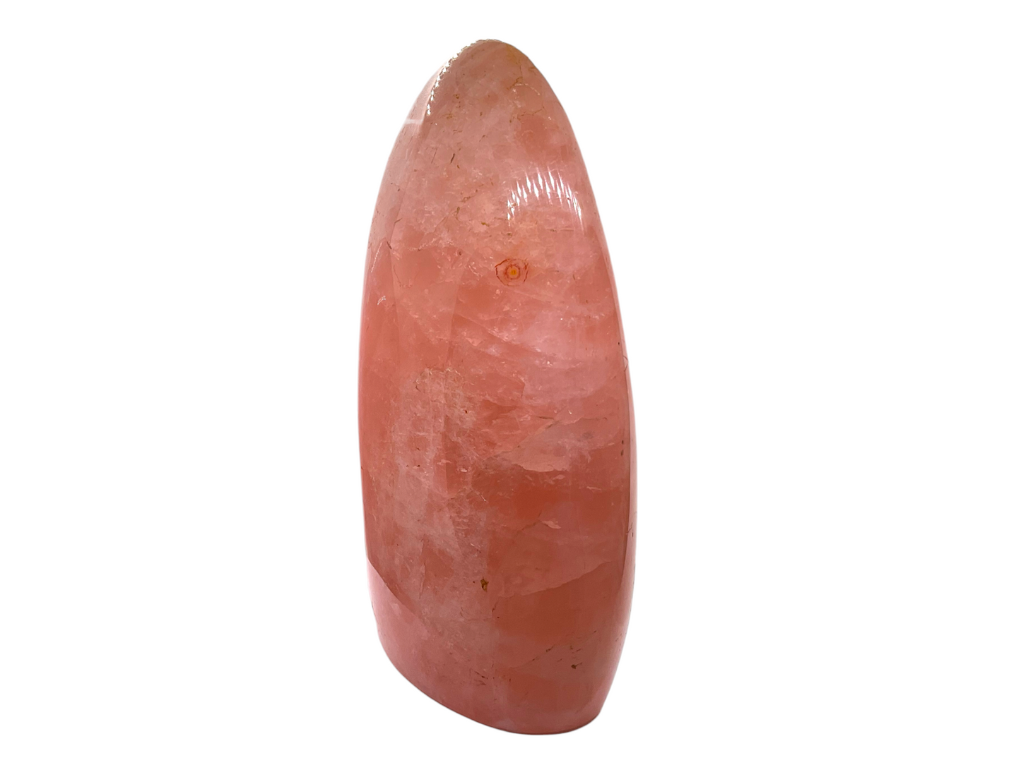 Rosenquarz Freeform I Edelsteinskulptur I 1074gr. I 9x5x14cm I Unikat-Masterpiece 1520 I Sammlerstück I Madagaskar