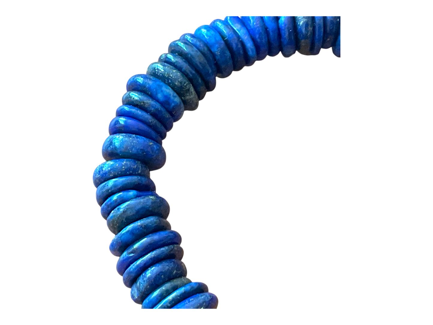 Lapislazuli Armband „Rondell“ – Edelstein in AAA-Qualität aus Pakistan – 18 cm, angenehm zu tragen – Naturstein Schmuck für Weisheit & innere Klarheit
