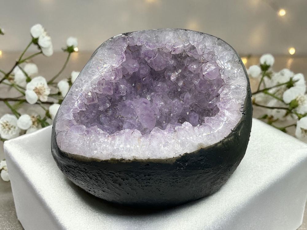 Amethyst-Druse aus Brasilien – 2747 g, ca. 15 × 13 × 13 cm – AAA-Qualität – Glücksdruse Edelstein Unikat (Masterpiece 1621) – Sammlerstück