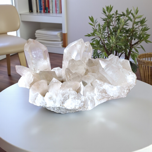 XXL Lemurenquarz Bergkristall Cluster – 13 kg – 38x18x22 cm – AAA-Qualität – Unikat Nr. 1678 – Exklusives Sammlerstück & Museumsstück aus Brasilien