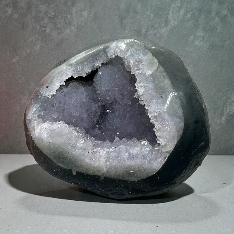 Amethyst Druse AAA-Qualität mit phantastischen Kristallen - 786 g - 12 x 8 x 10 cm - Blickfang & Dekoration - Unikat Masterpiece 1644 - Brasilien