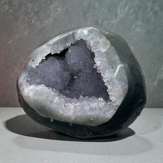 Amethyst Druse AAA-Qualität mit phantastischen Kristallen - 786 g - 12 x 8 x 10 cm - Blickfang & Dekoration - Unikat Masterpiece 1644 - Brasilien
