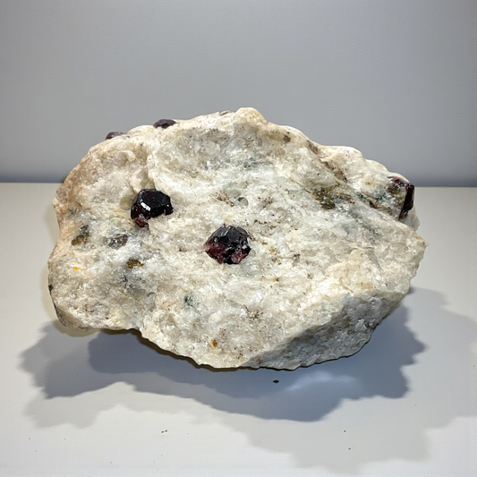 Rubin in Matrix Rohstein 393g – 10x9x5cm – AAA-Qualität – Sammlerstück – Unikat-Masterpiece Nr. 1659 – Ceylon / Sri Lanka