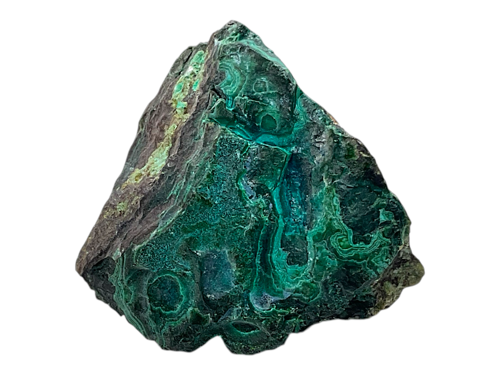 Malachit Rohstein aus Afrika-Kongo – AAA-Qualität – 61 g – 5x4x4 cm – Sammlerstück – Unikat-Masterpiece Nr. 1675