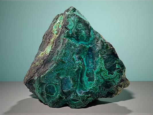 Malachit Rohstein aus Afrika-Kongo – AAA-Qualität – 61 g – 5x4x4 cm – Sammlerstück – Unikat-Masterpiece Nr. 1675