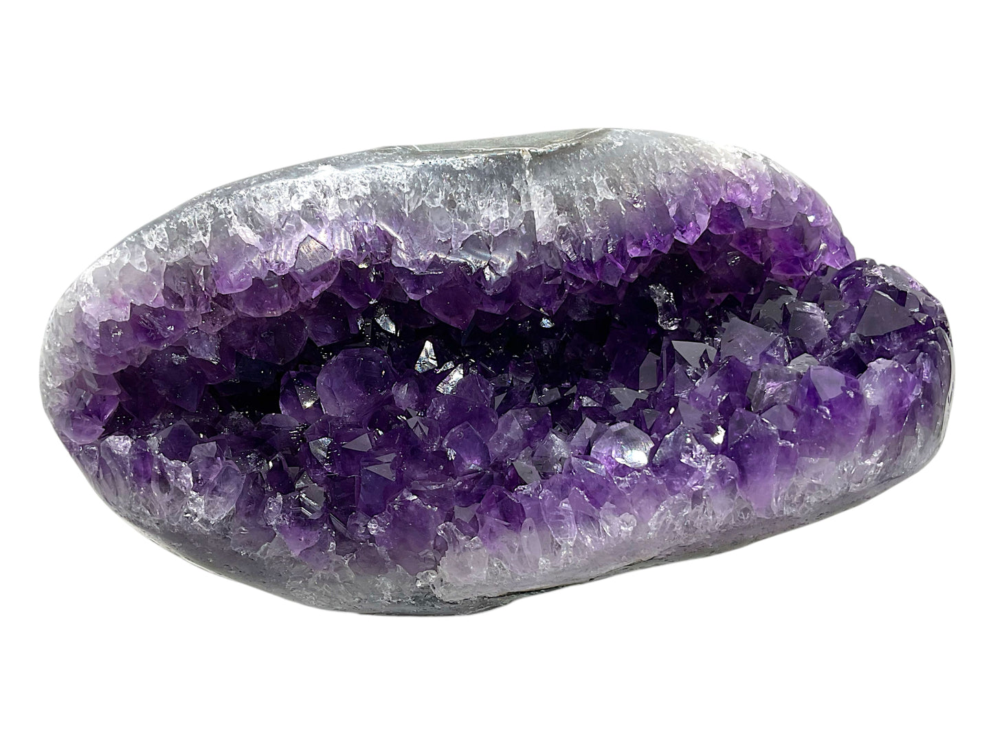 Amethyst Druse AAA-Qualität mit phantastischen Kristallen - 1894 g - 18 x 8 x 11 cm - Blickfang & Dekoration - Sammlerstück - Unikat Masterpiece 1699 - Brasilien