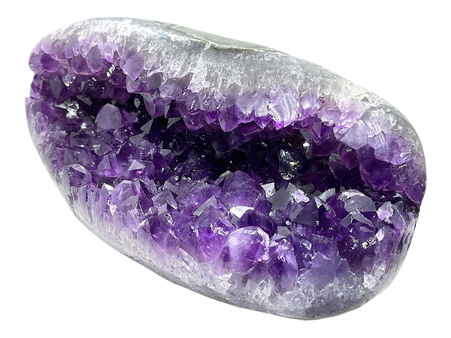Amethyst Druse AAA-Qualität mit phantastischen Kristallen - 1894 g - 18 x 8 x 11 cm - Blickfang & Dekoration - Sammlerstück - Unikat Masterpiece 1699 - Brasilien