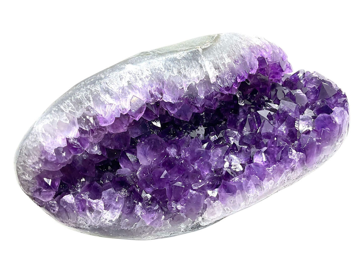 Amethyst Druse AAA-Qualität mit phantastischen Kristallen - 1894 g - 18 x 8 x 11 cm - Blickfang & Dekoration - Sammlerstück - Unikat Masterpiece 1699 - Brasilien