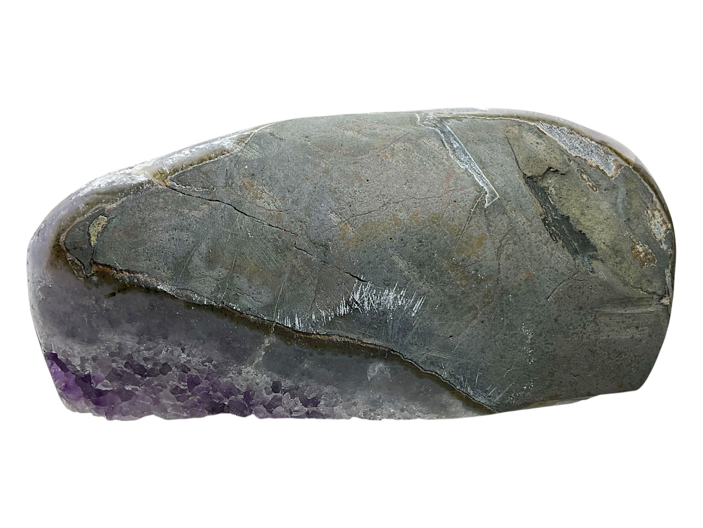 Amethyst Druse AAA-Qualität mit phantastischen Kristallen - 1894 g - 18 x 8 x 11 cm - Blickfang & Dekoration - Sammlerstück - Unikat Masterpiece 1699 - Brasilien