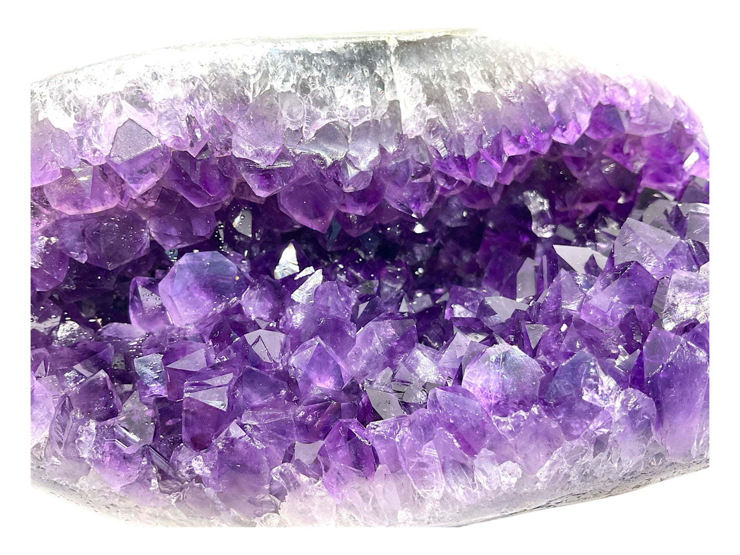 Amethyst Druse AAA-Qualität mit phantastischen Kristallen - 1894 g - 18 x 8 x 11 cm - Blickfang & Dekoration - Sammlerstück - Unikat Masterpiece 1699 - Brasilien