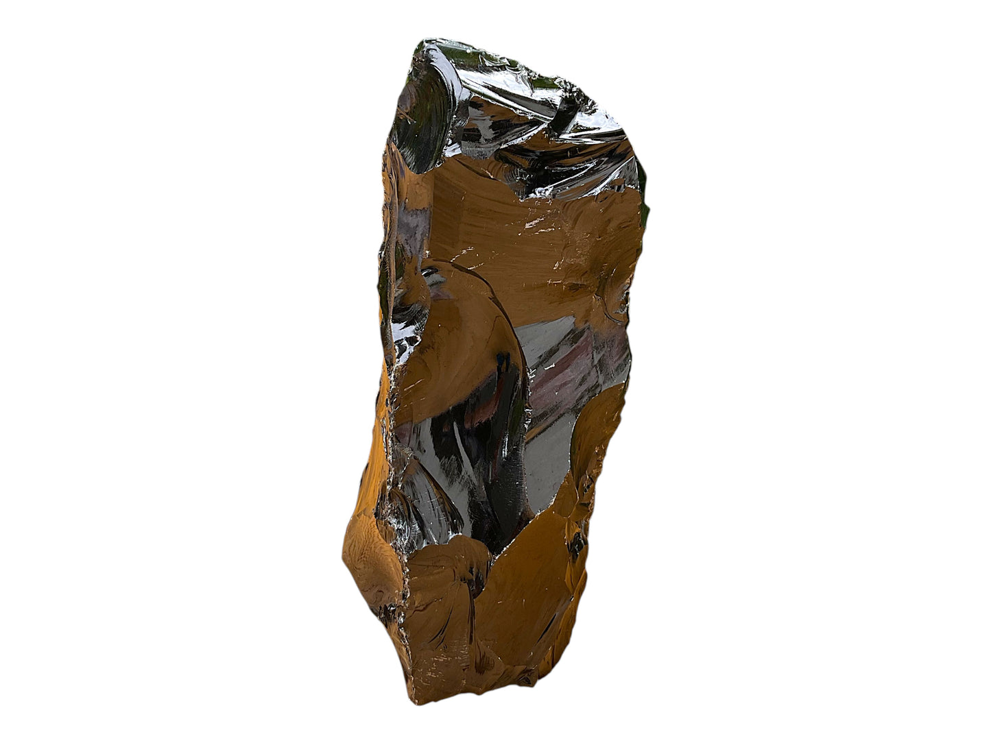 XL Obsidian Tower „Masterpiece“ – 4,8 kg Sammlerstück & Unikat Nr. 1700 aus Brasilien – AAA-Qualität mit edlem tiefschwarzem Glanz – 30 cm hoher Naturstein als exklusiver Blickfang für Wohnraum, Praxis, Sammlung & Feng Shui