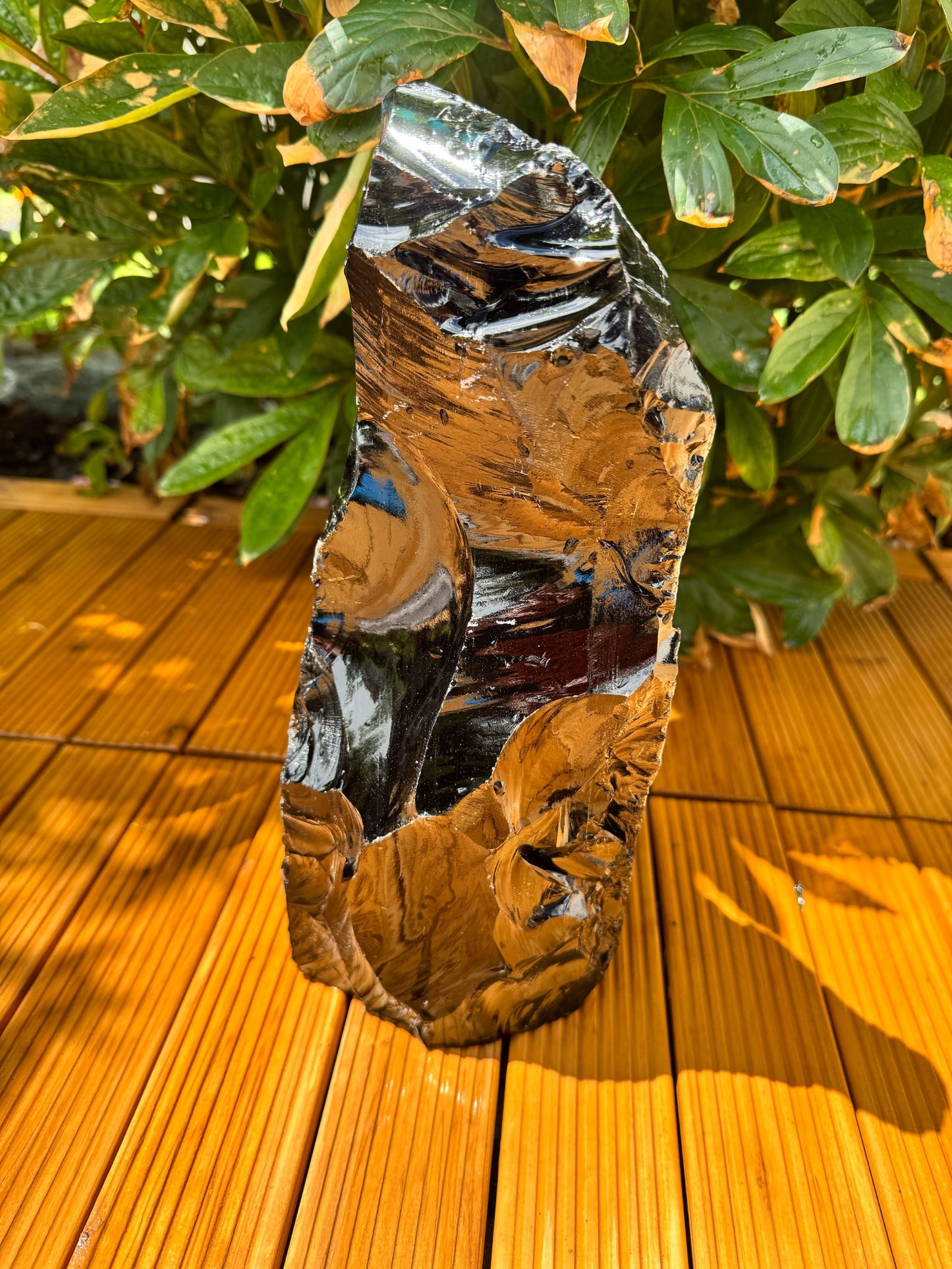XL Obsidian Tower „Masterpiece“ – 4,8 kg Sammlerstück & Unikat Nr. 1700 aus Brasilien – AAA-Qualität mit edlem tiefschwarzem Glanz – 30 cm hoher Naturstein als exklusiver Blickfang für Wohnraum, Praxis, Sammlung & Feng Shui
