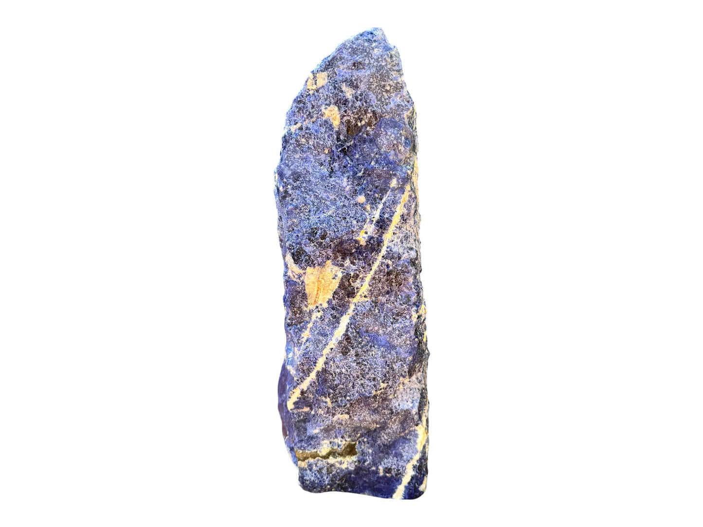 XL Sodalith Tower „Masterpiece“ – 10,9 kg Unikat aus Brasilien in AAA-Qualität – 38 cm hoher Naturstein mit tiefblauer Maserung – Exklusiver Blickfang für Wohnraum, Praxis & Garten