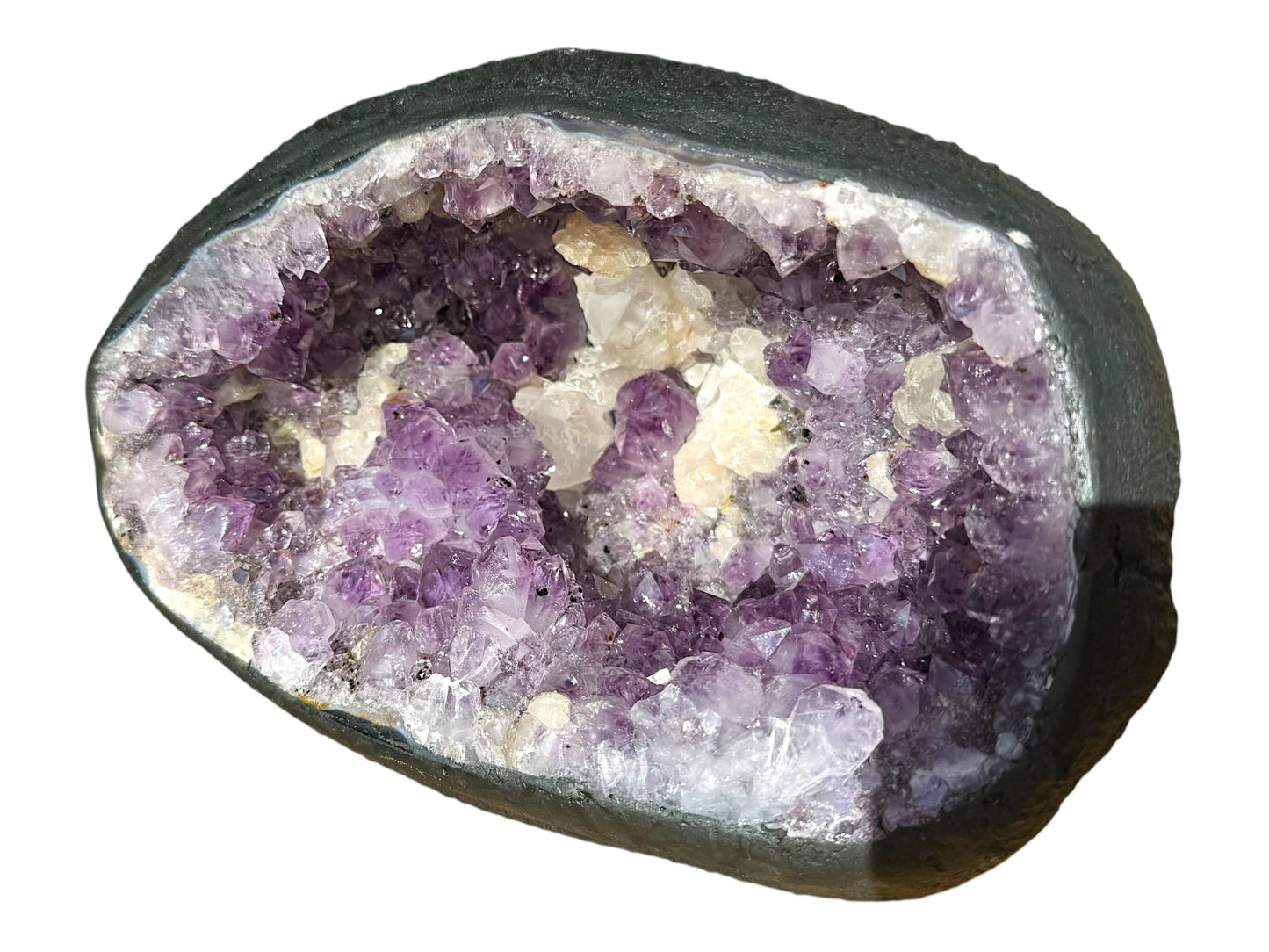 Amethyst Druse AAA-Qualität aus Brasilien – 2845 g Unikat Masterpiece 1475 – Faszinierende Kristalle – Sammlerstück & Blickfang – 20 x 15 x 12 cm